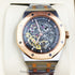 Selfika™ Men's Skeleton Two Tone Black Automatic Watch 1.6 in