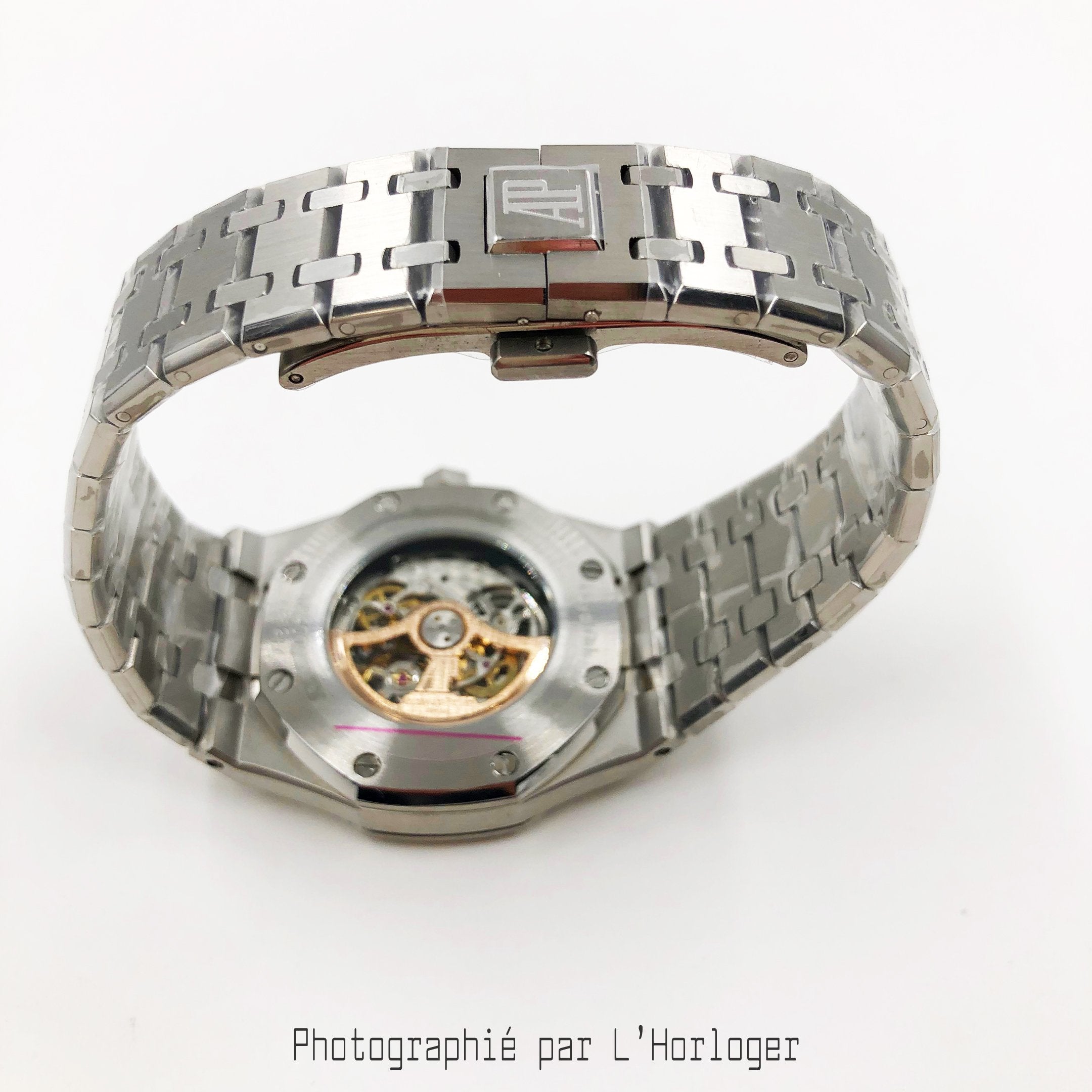 Selfika™ Men's Skeleton White Dial Automatic Watch 1.6 in