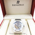 Selfika™ Men's Skeleton White Dial Automatic Watch 1.6 in