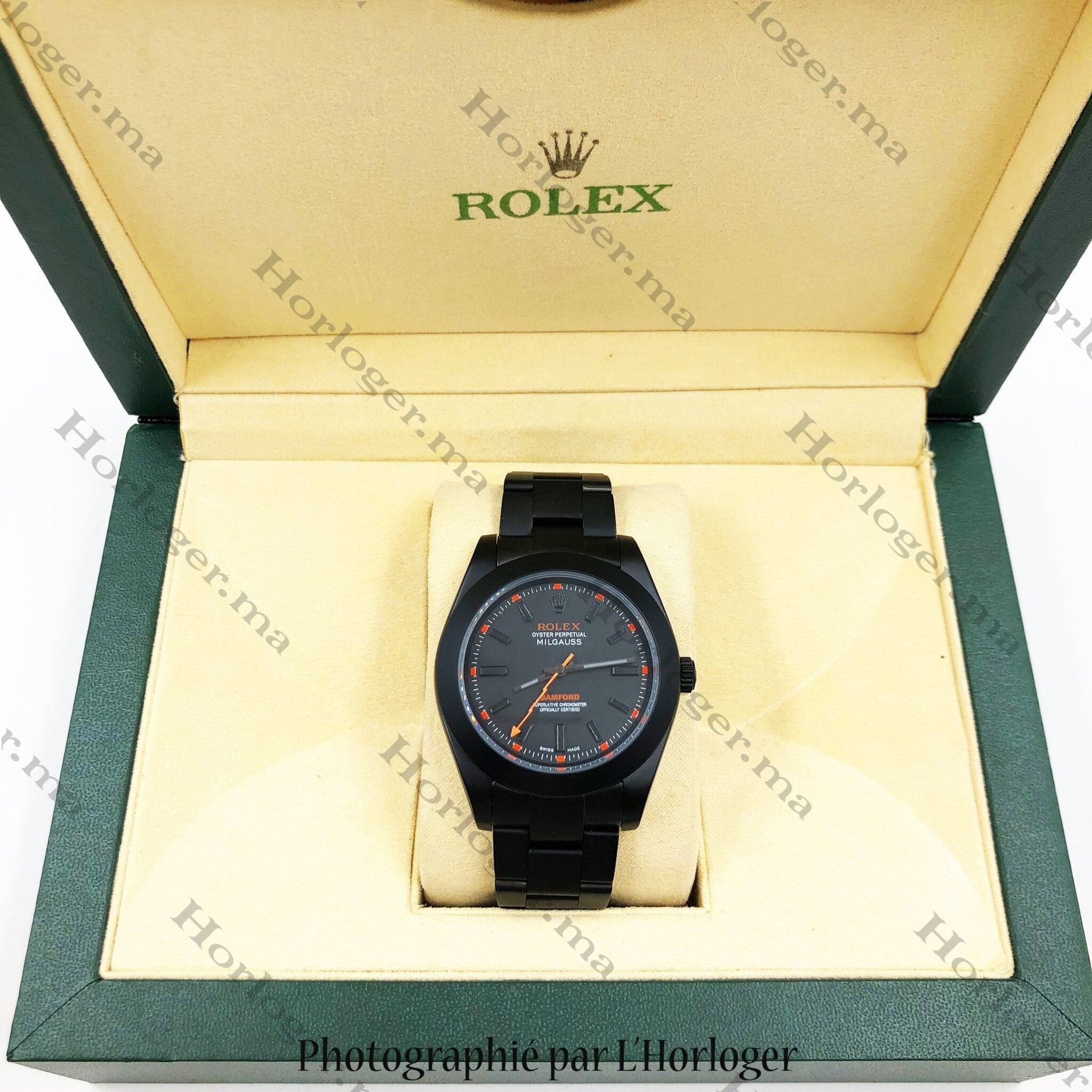 Selfika™ Men's Automatic Carbon Watch Black 1.6 in