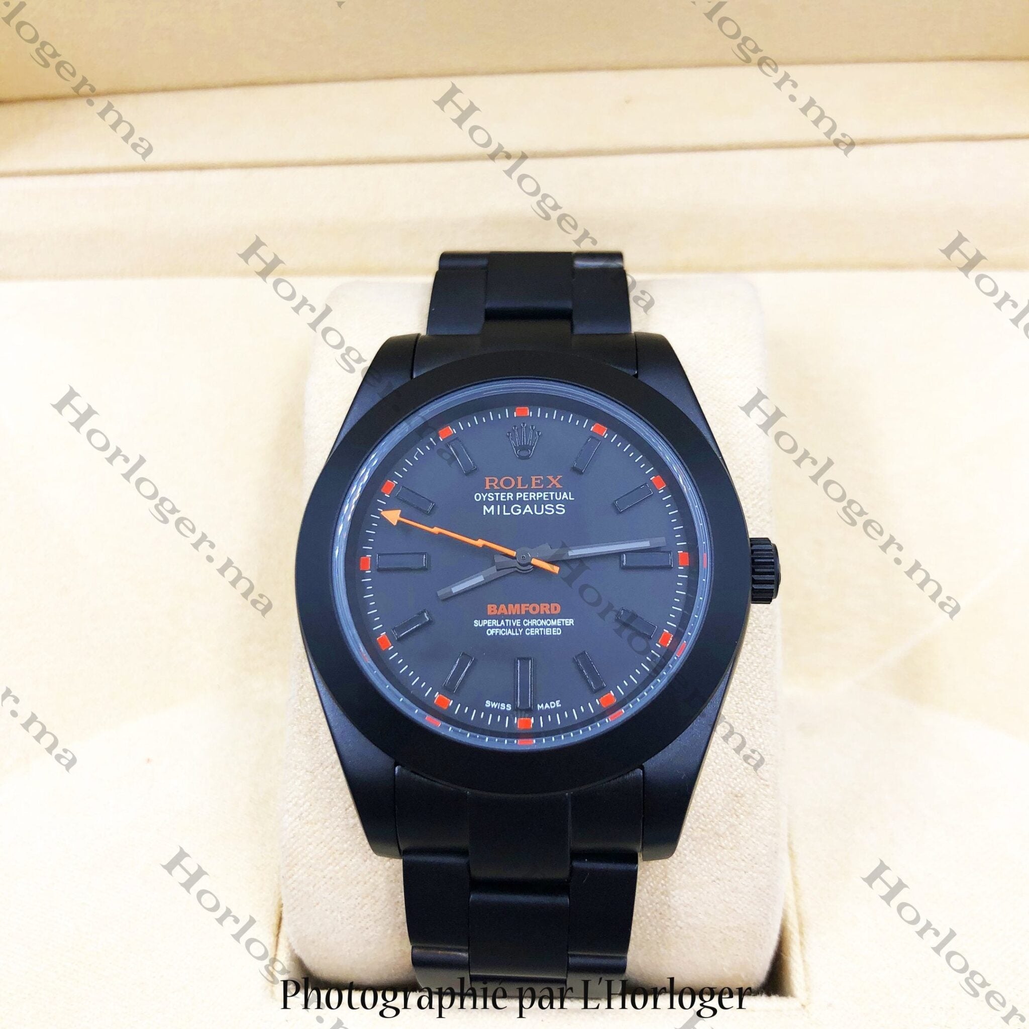 Selfika™ Men's Automatic Carbon Watch Black 1.6 in