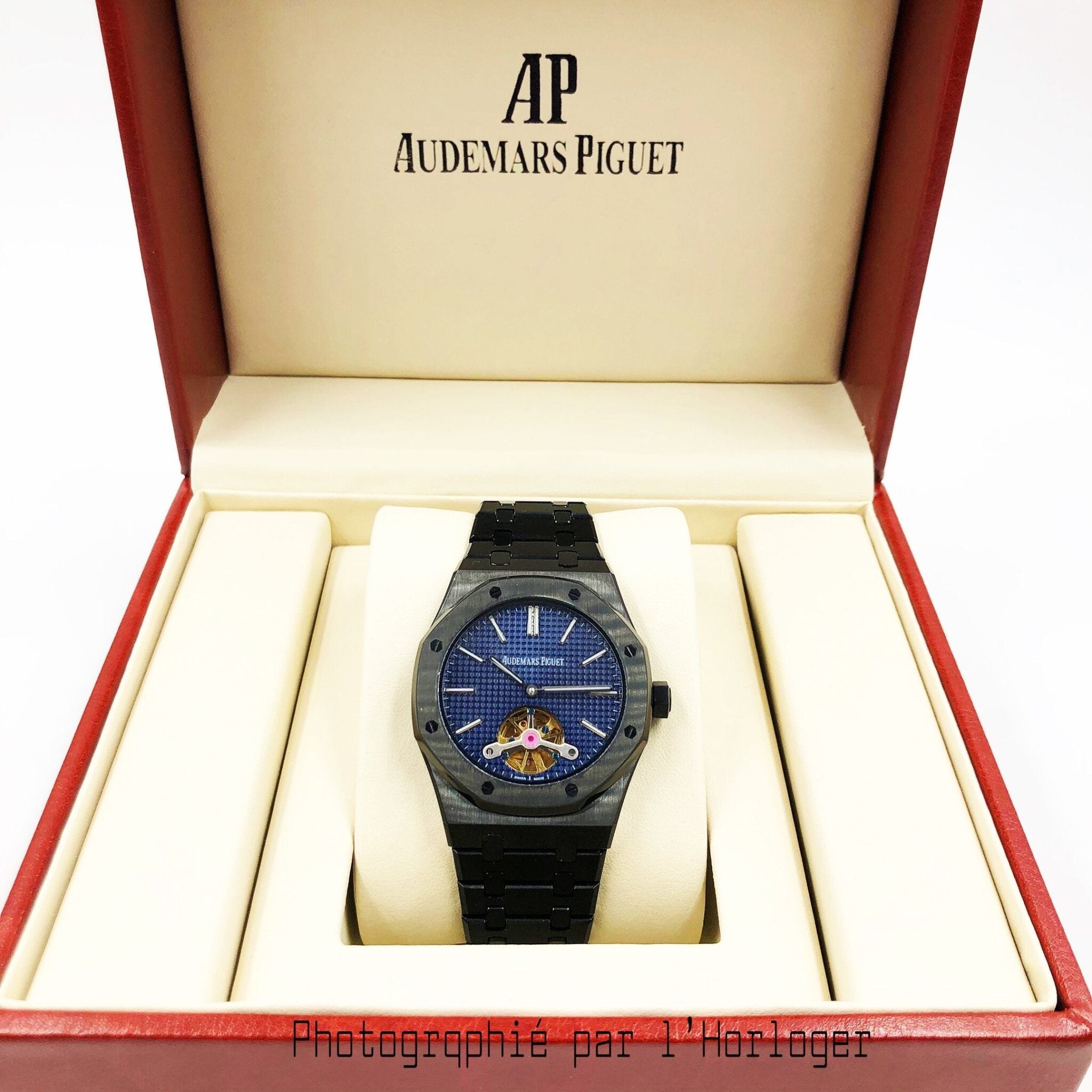 Selfika™ Men's Royal Oak Tourbillon Extra-Plat Watch 1.6 in