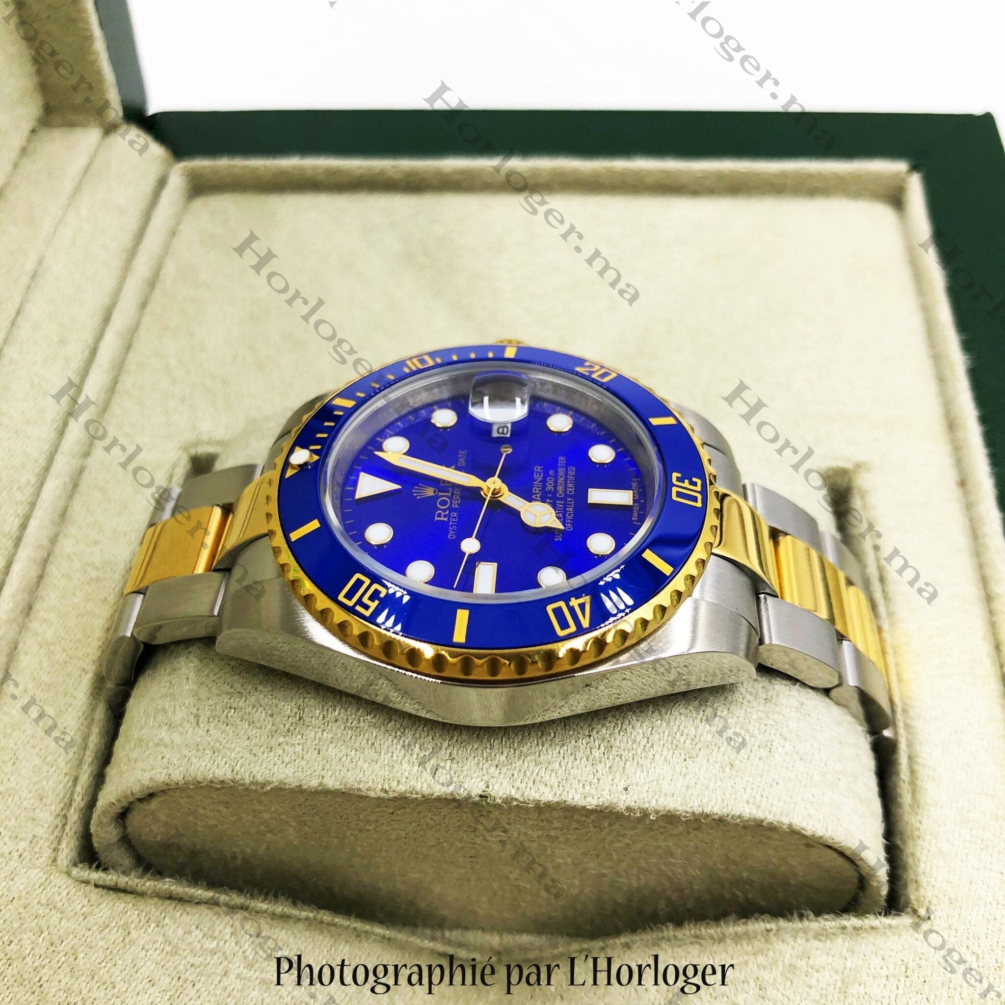 Selfika™ Submariner Watch Two-Tone Blue