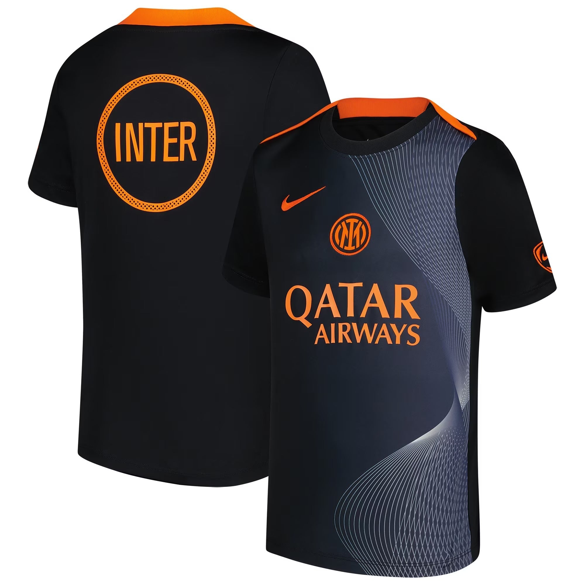 Inter Milan Selfika 2025/26 Third Academy Pro Pre-Match Performance Top - Black