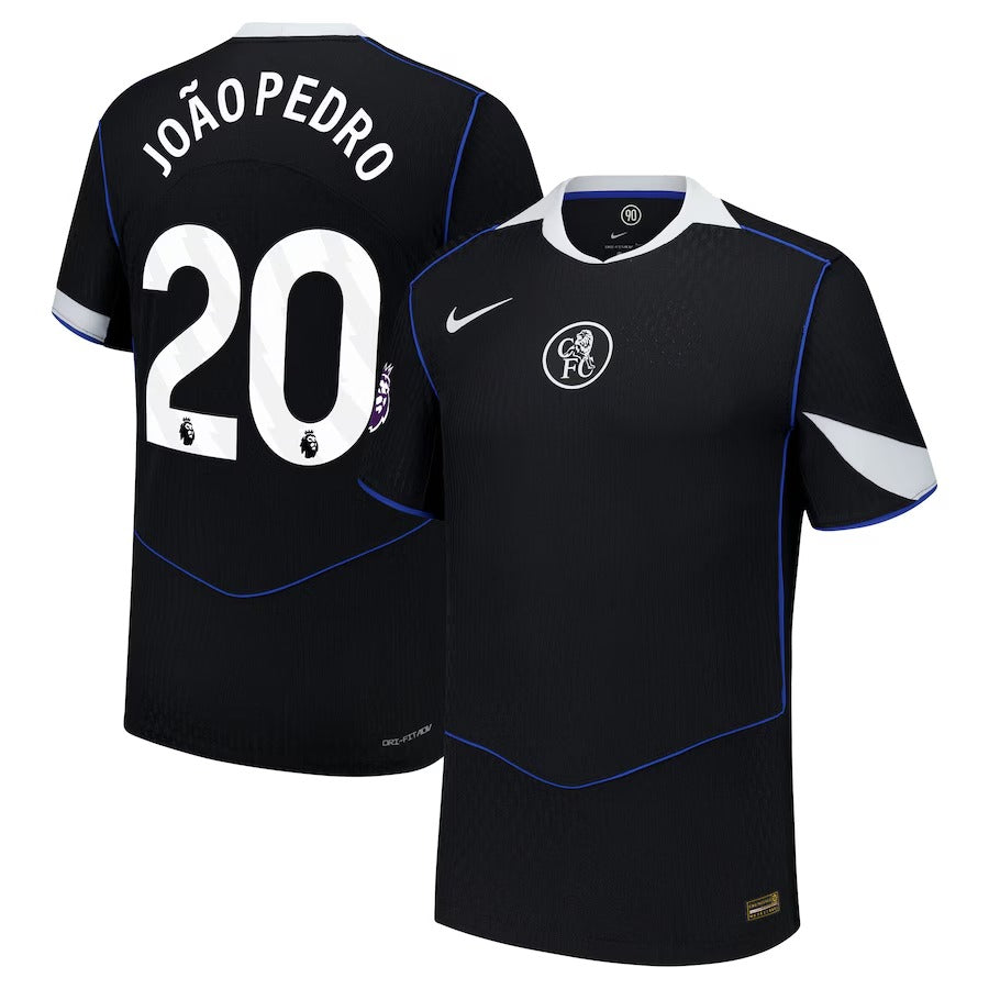 João Pedro Chelsea Selfika 2025/26 Third Player Jersey - Black