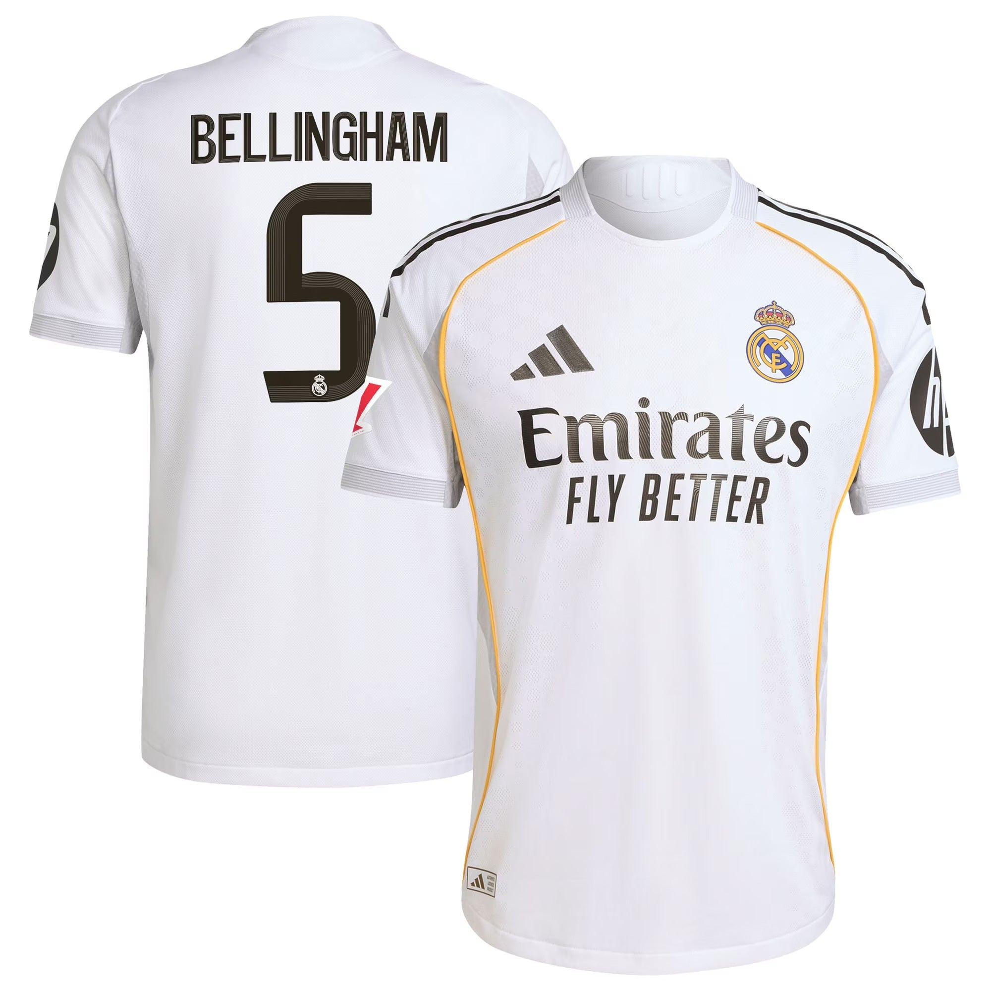 Jude Bellingham Real Madrid adidas 2025/26 Home Jersey - White - Jersey Teams World