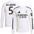 Jude Bellingham Real Madrid Selfika 2025/26 Home Long Sleeve Jersey - White