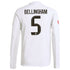 Jude Bellingham Real Madrid Selfika 2025/26 Home Long Sleeve Jersey - White