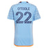 Kevin O'Toole New York City FC adidas 2024 The Interboro Kit Player Jersey – Light Blue