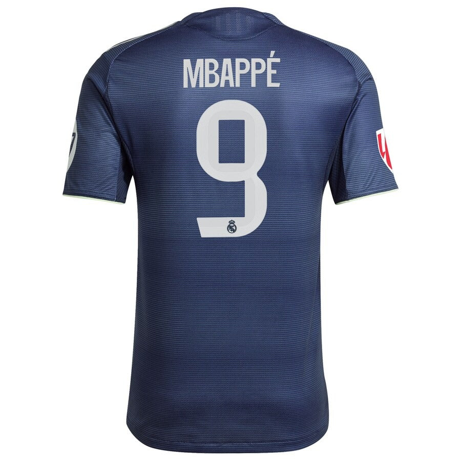Kylian Mbappé Real Madrid adidas 2025/26 Away Player Jersey - Blue - Jersey Teams World