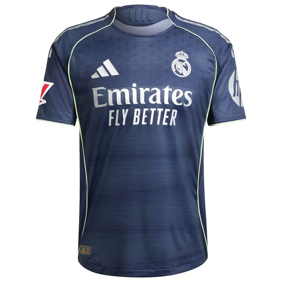Kylian Mbappé Real Madrid adidas 2025/26 Away Player Jersey - Blue - Jersey Teams World