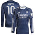 Kylian Mbappé Real Madrid Selfika 2025/26 Away Long Sleeve Player Jersey - Blue