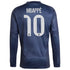 Kylian Mbappé Real Madrid Selfika 2025/26 Away Long Sleeve Player Jersey - Blue
