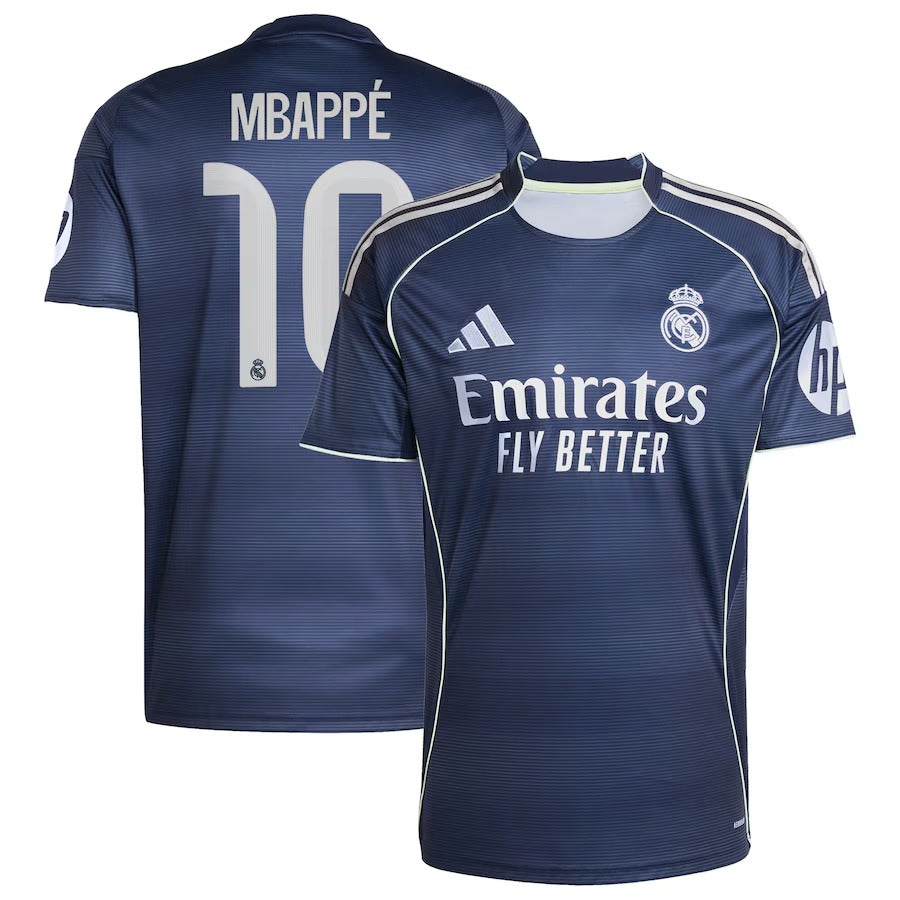 Kylian Mbappé Real Madrid Selfika 2025/26 Away Player Jersey - Blue