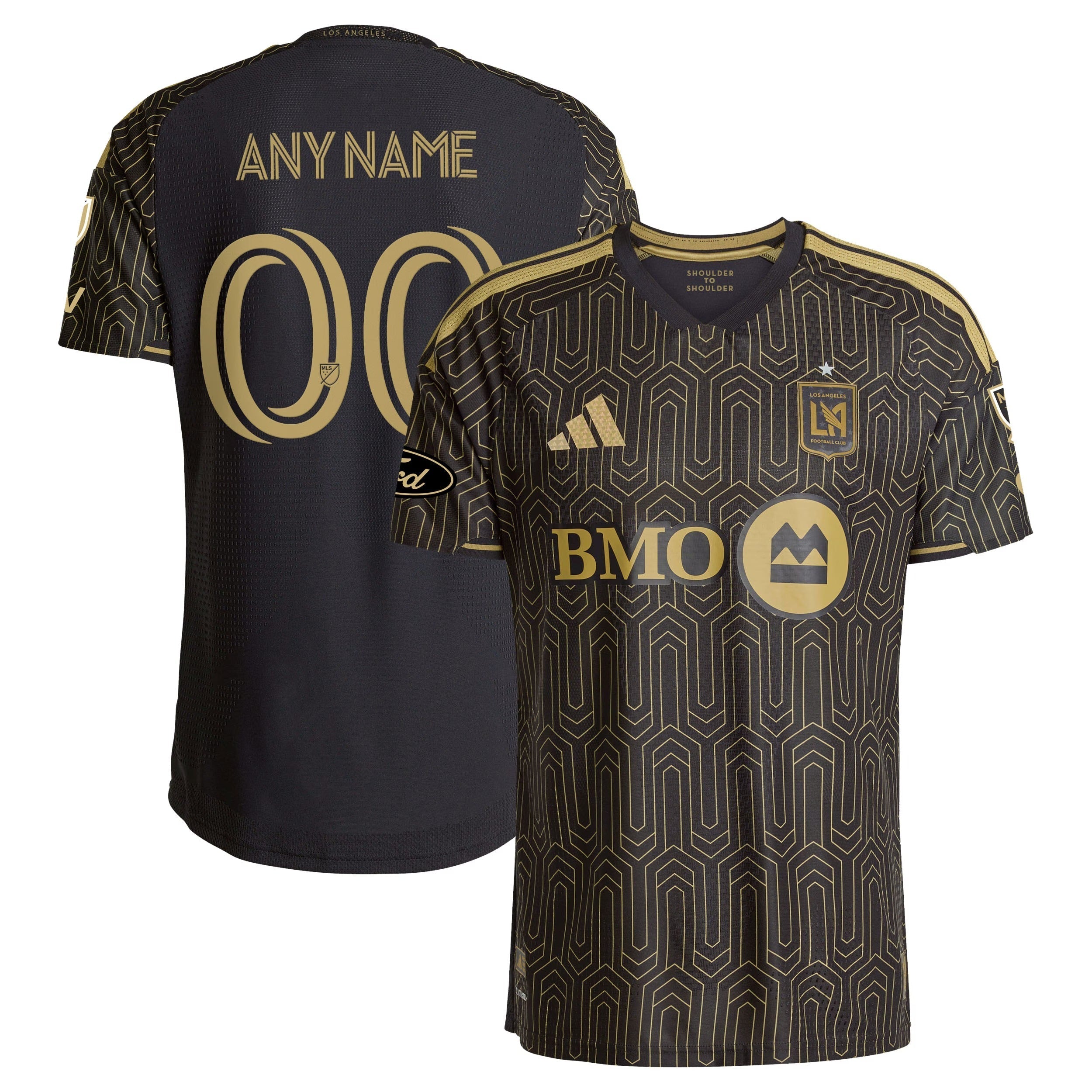 LAFC // adidas Official 2026 Primary On-Field Patch Custom Jersey – Black - Jersey Teams World