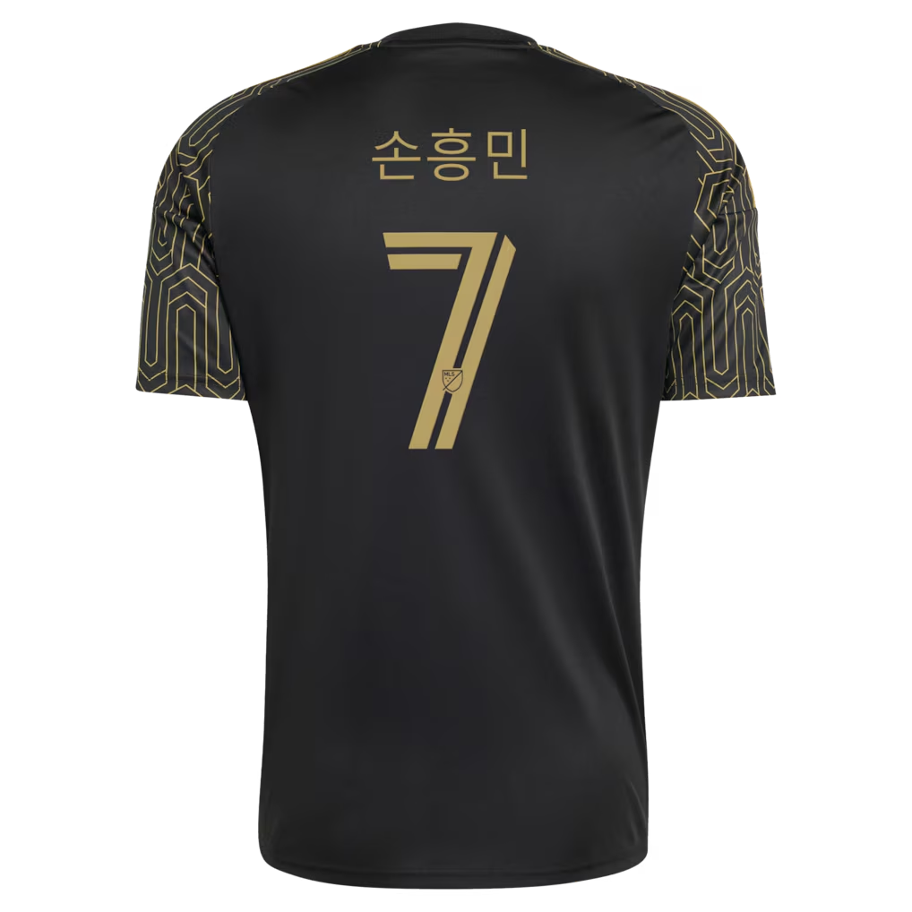 LAFC // adidas Son Heung-min #7 Official 2026 Primary On-Field Patch Jersey – Black - Jersey Teams World