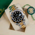 Selfika™ Submariner Black and Gold Luxury Automatic Watch