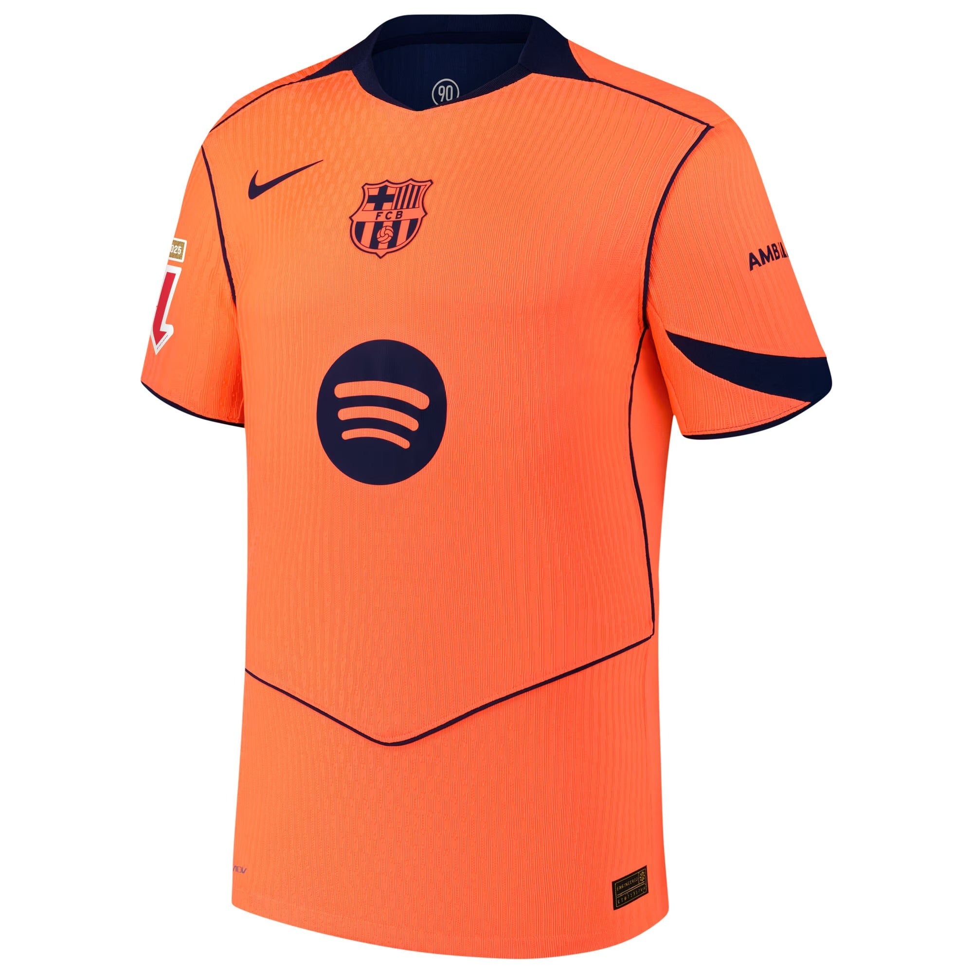 Lamine Yamal Barcelona 2025/26 Third Player Jersey - Orange - Jersey Teams World