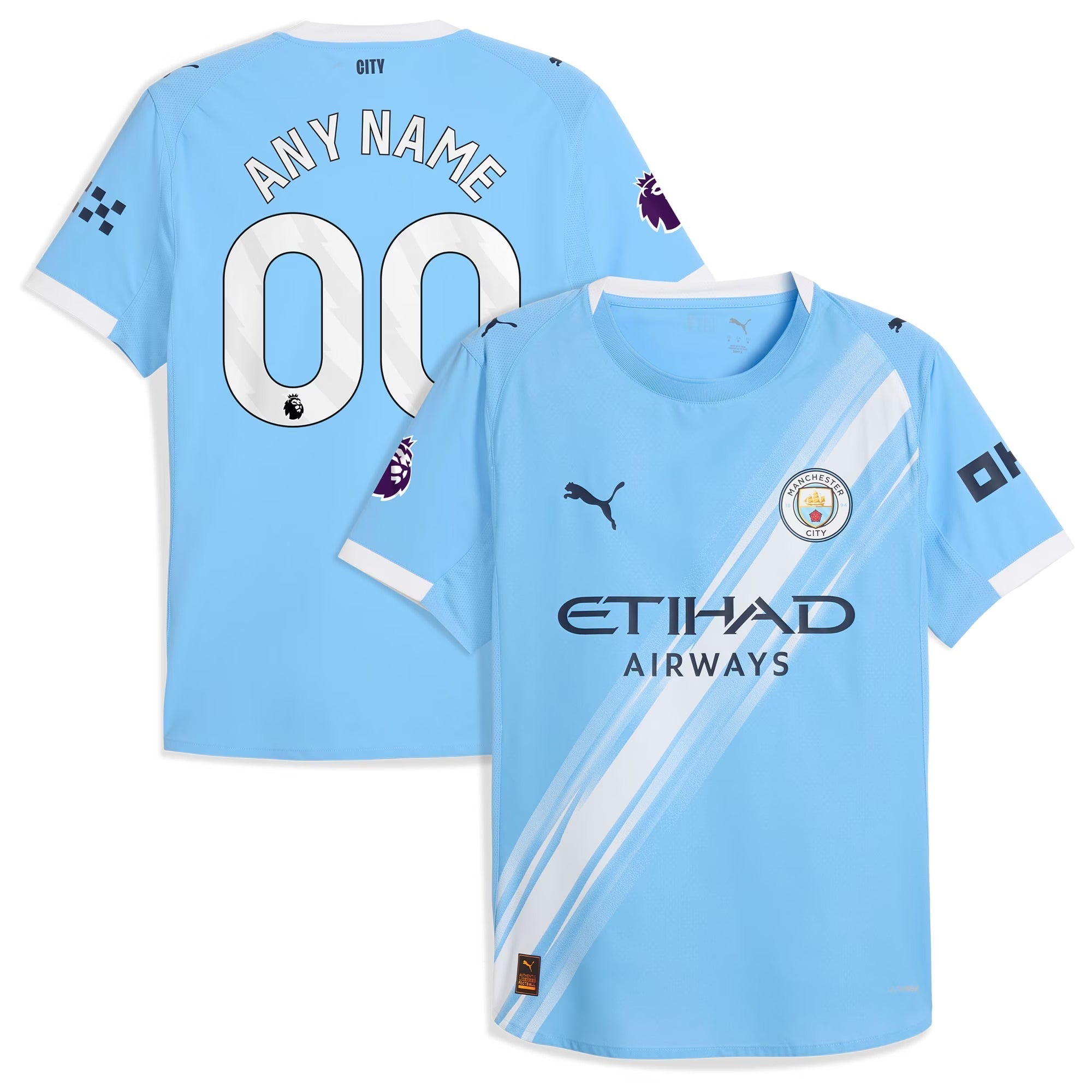 Manchester City Selfika 2025/26 Home Custom Jersey - Sky Blue