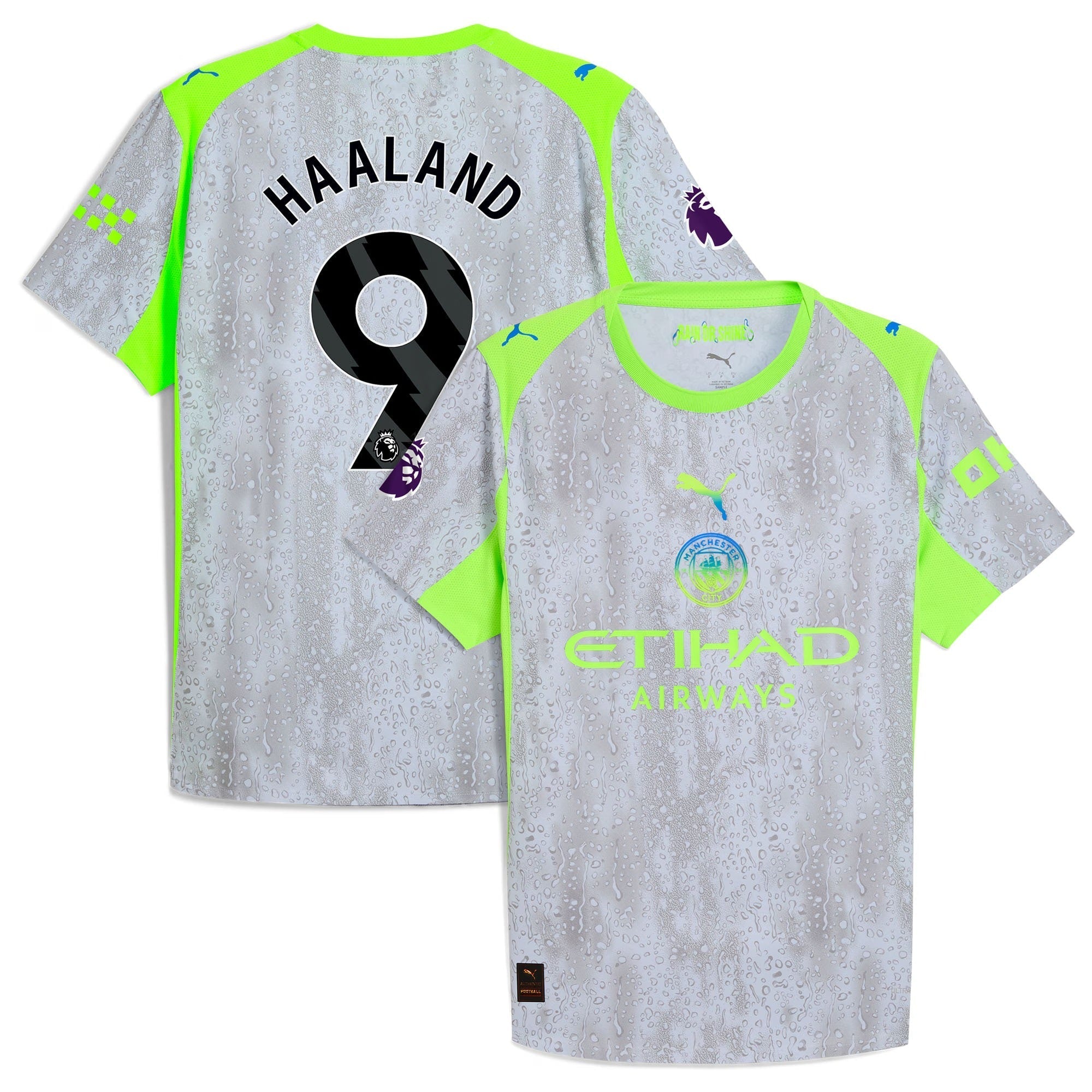 Erling Haaland Manchester City Selfika 2025/26 Third Jersey - Green/Neon Green