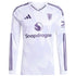 Manchester United adidas 2025/26 Away Long Sleeve Custom Jersey - White