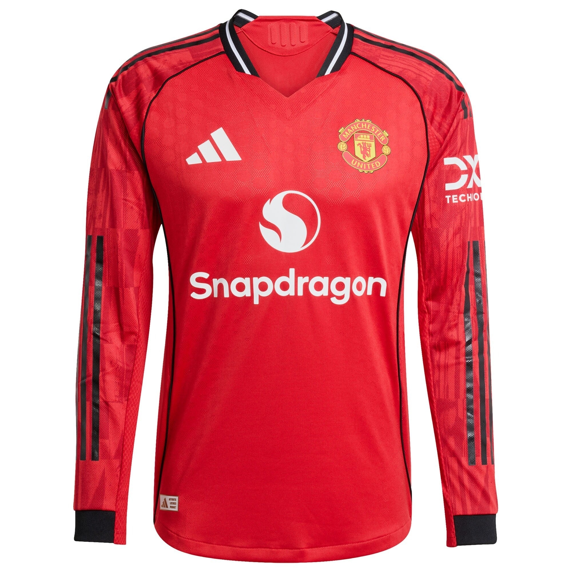 Manchester United adidas WSL Home Shirt 2025-26 - Long sleeve with Cristiano Ronaldo 7 printing Jersey - Jersey Teams World