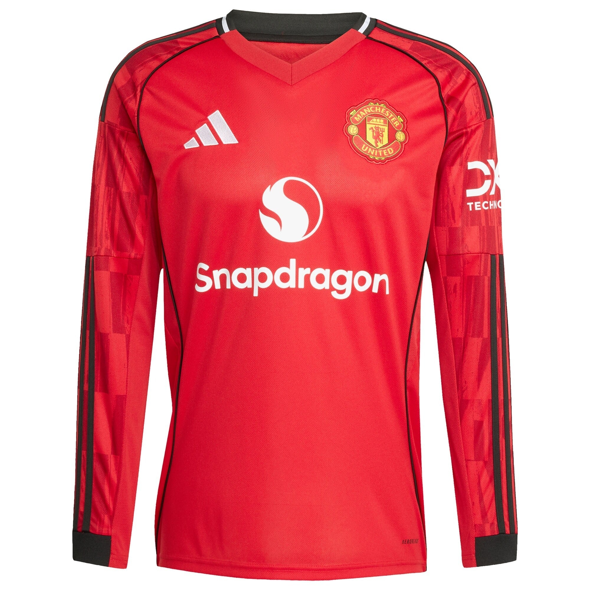 Marcus Rashford Manchester United adidas Home 2025/26 Player Long Sleeve Jersey - Red