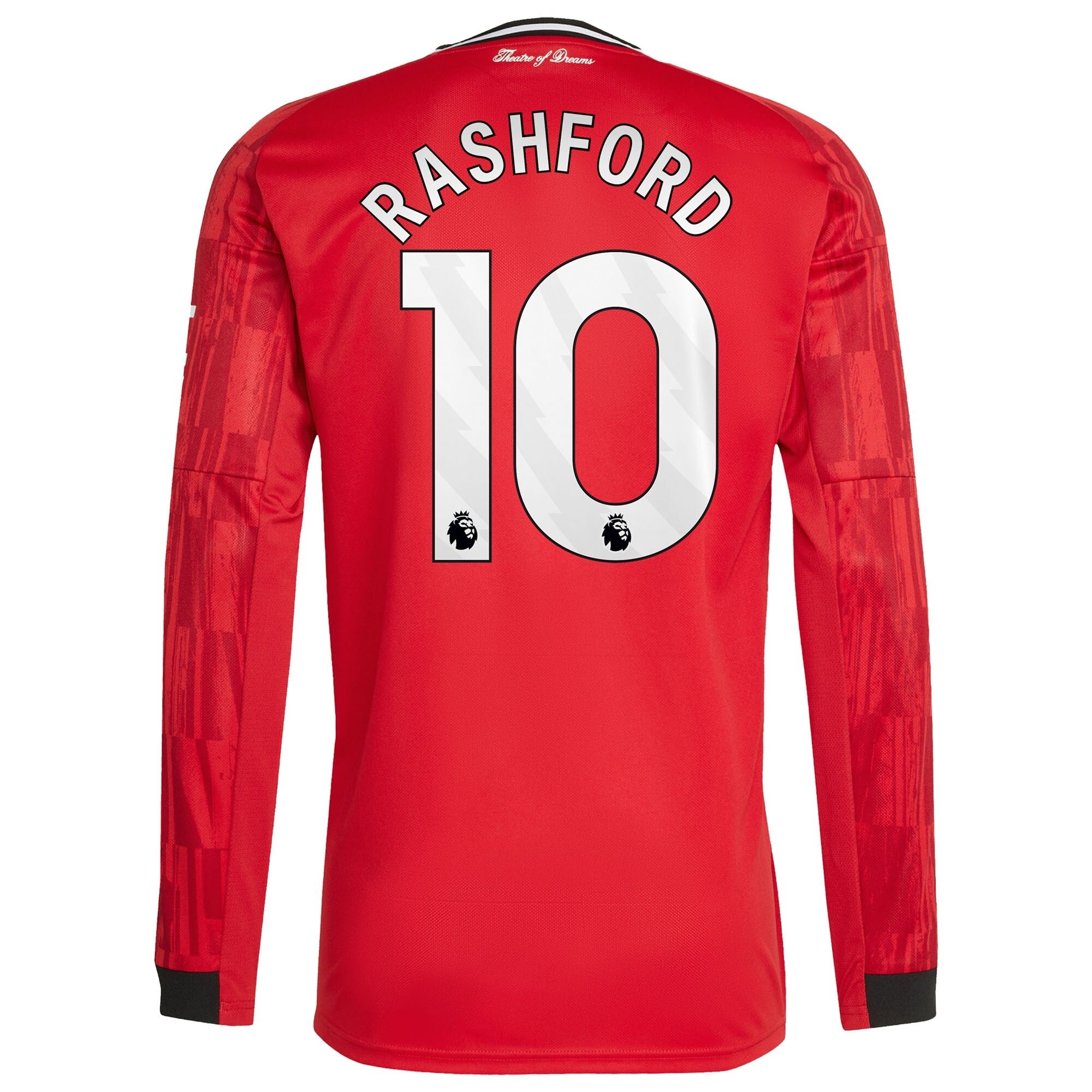 Marcus Rashford Manchester United Selfika Home 2025/26 Player Long Sleeve Jersey - Red