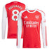 Martin Ødegaard Arsenal Selfika 2025/26 Home Long Sleeve Player Jersey - Red