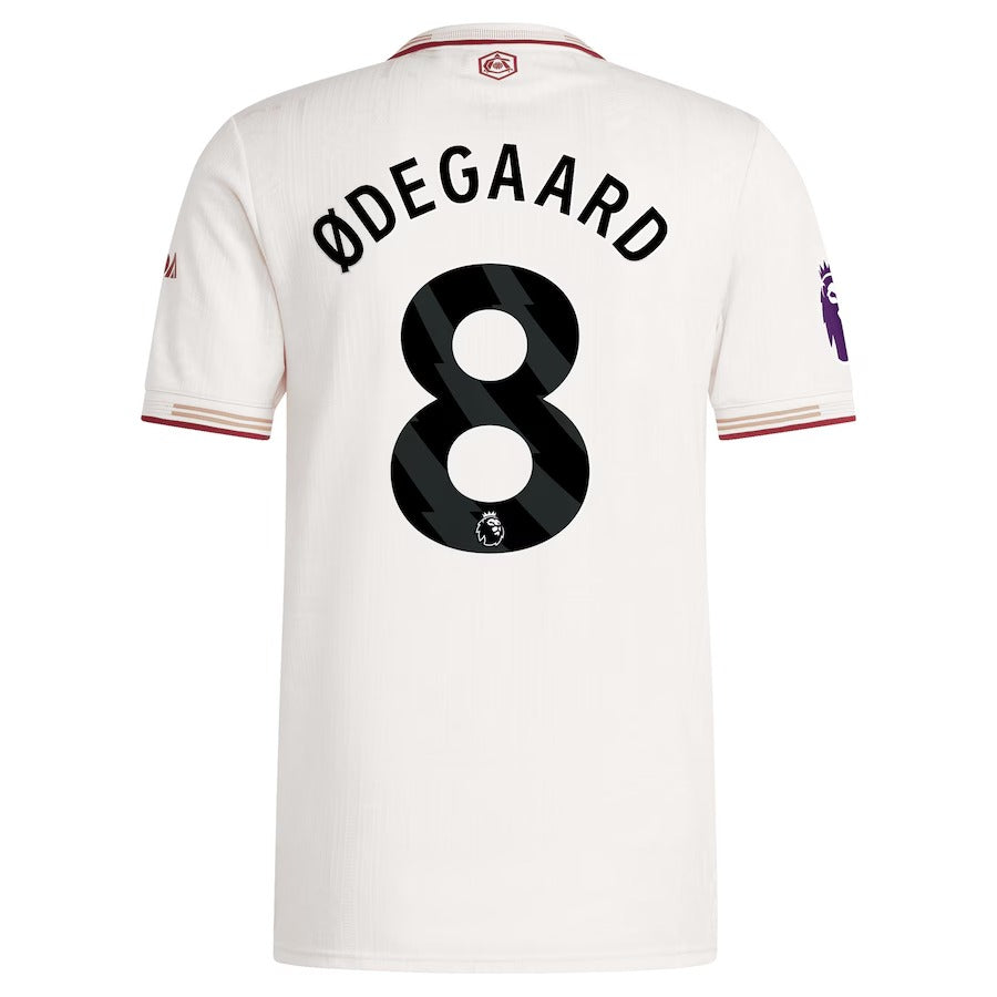 Martin Ødegaard Arsenal Selfika 2025/26 Third Player Jersey - White