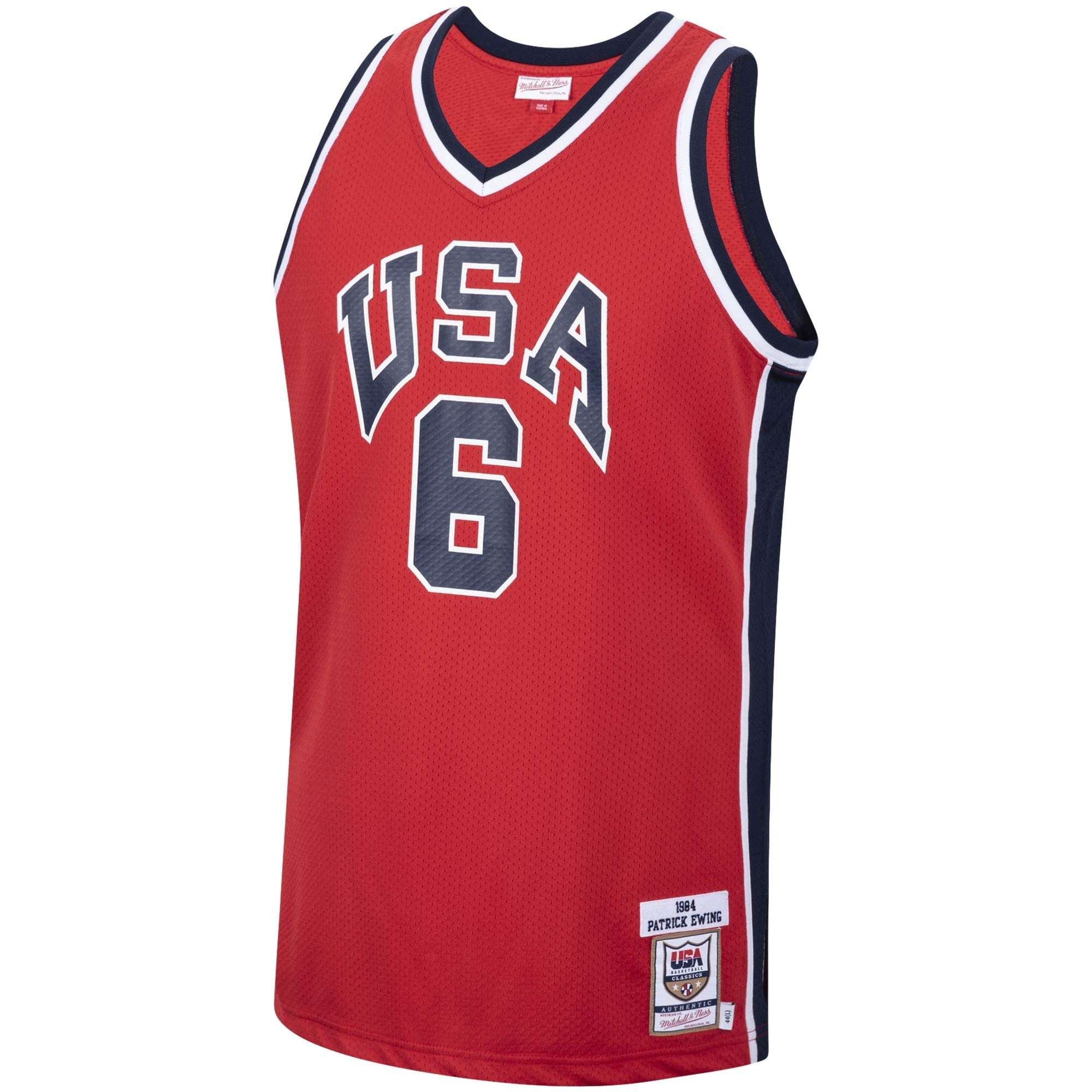 Mitchell & Ness Patrick Ewing USA Basketball 1984 Authentic Jersey – Red - Jersey Teams World