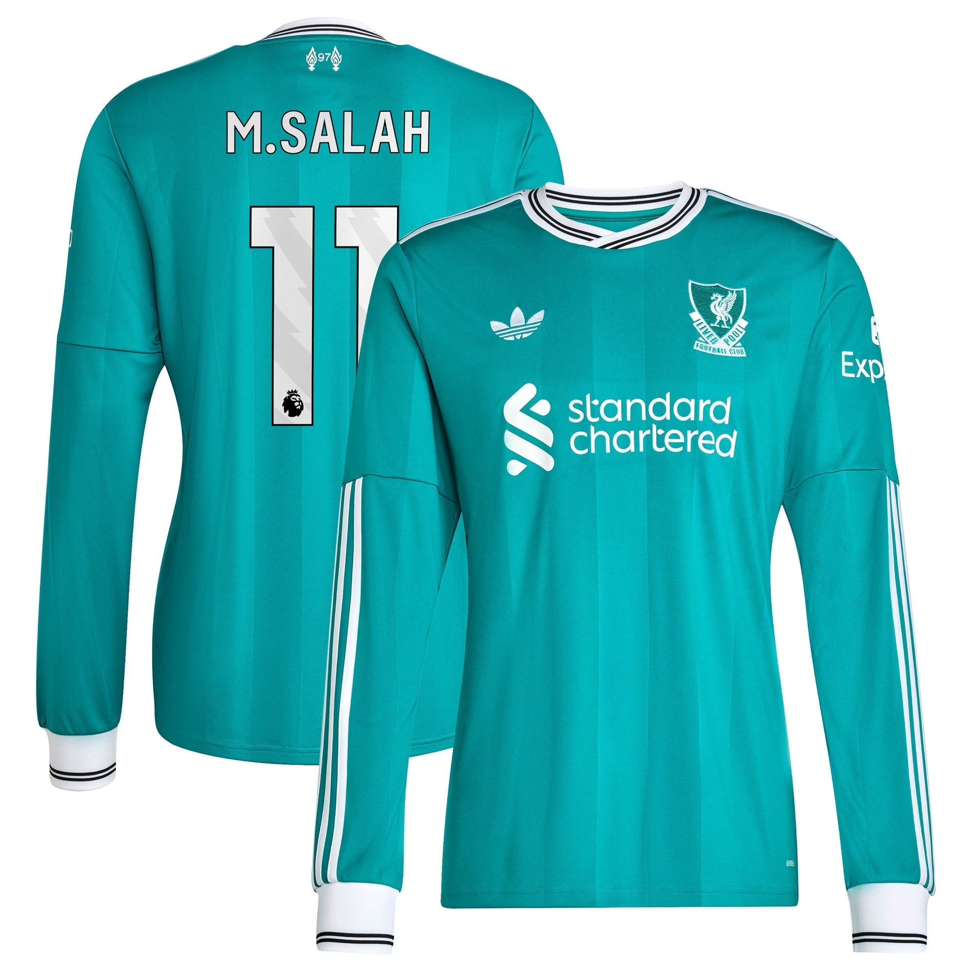 Mohamed Salah Liverpool Selfika 2025/26 Third Long Sleeve Player Jersey - Green