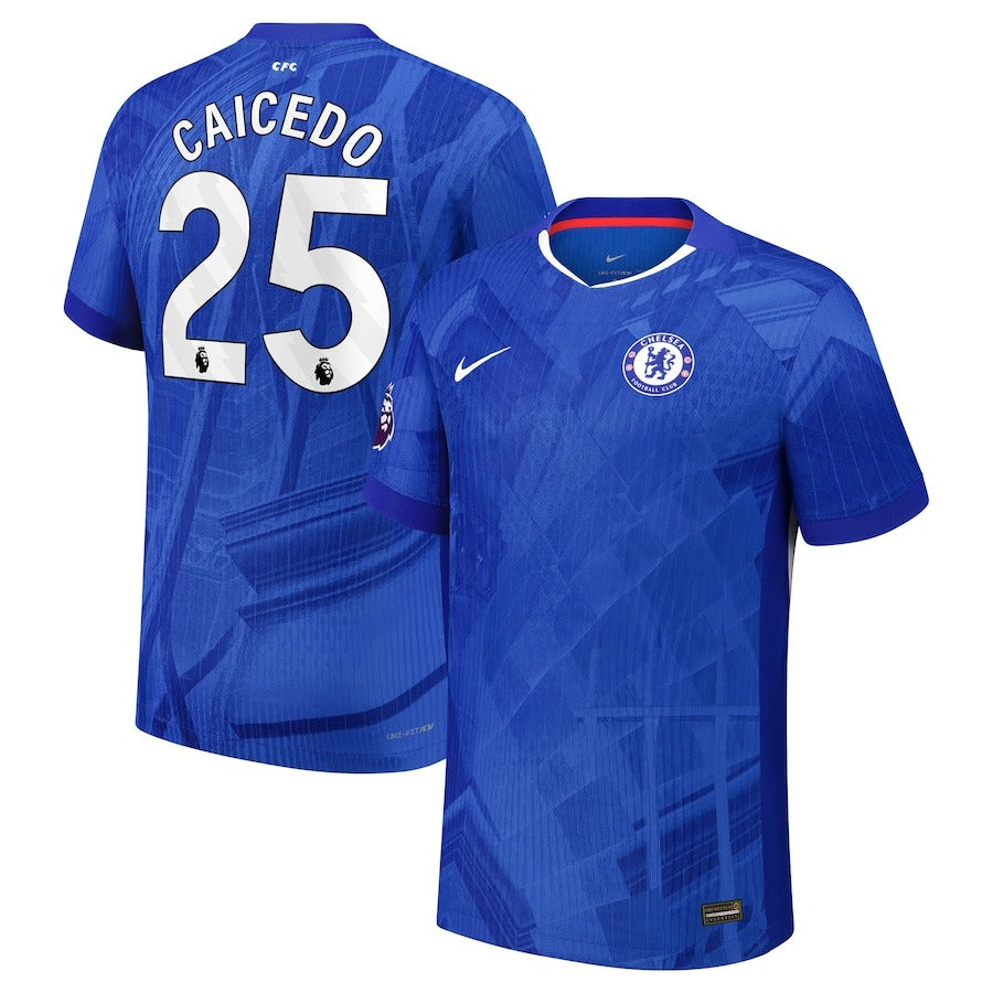Moisés Caicedo Chelsea Selfika 2025/26 Home Player Jersey - Blue