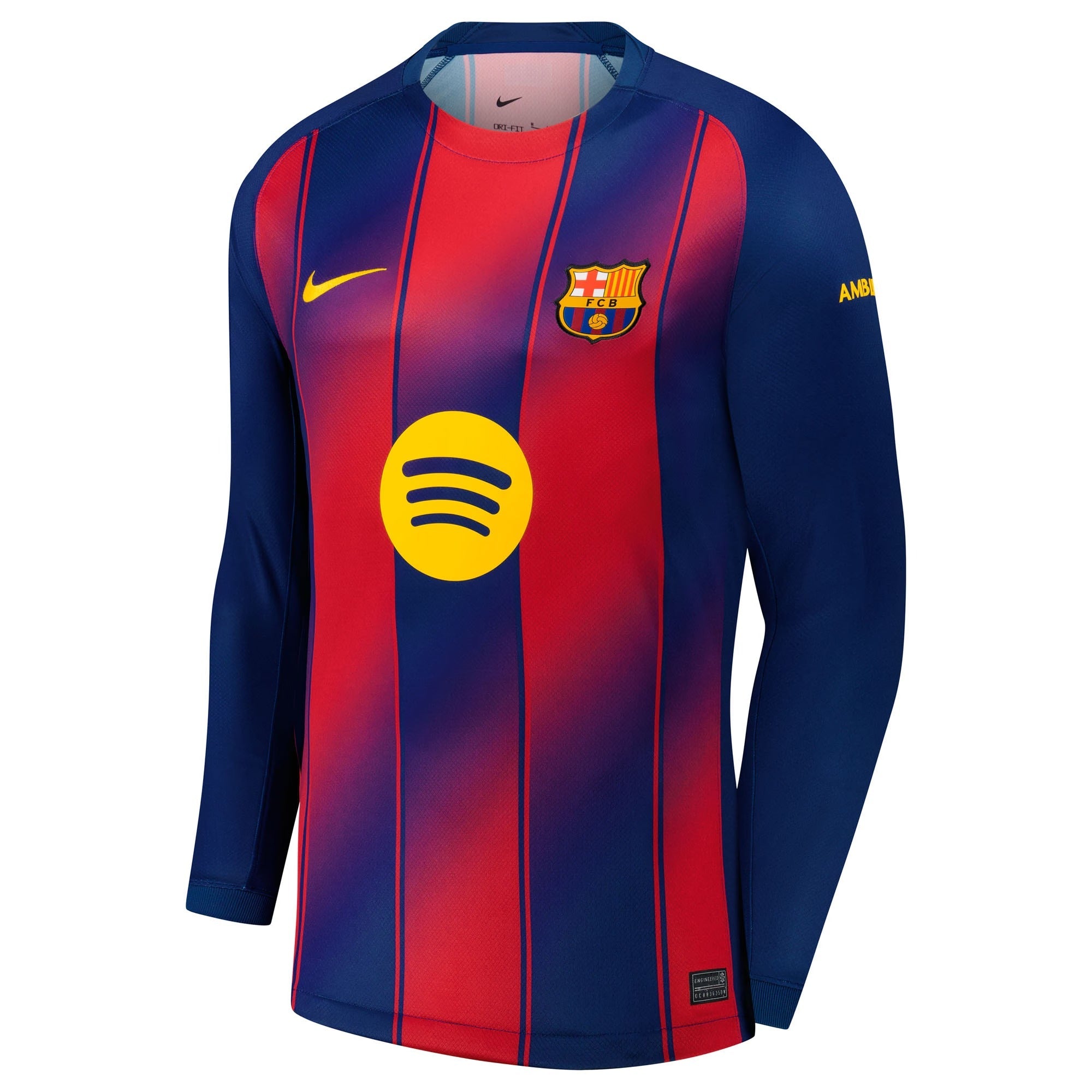 Nike Gavi Barcelona 2025/26 Home Long Sleeve Jersey - Navy
