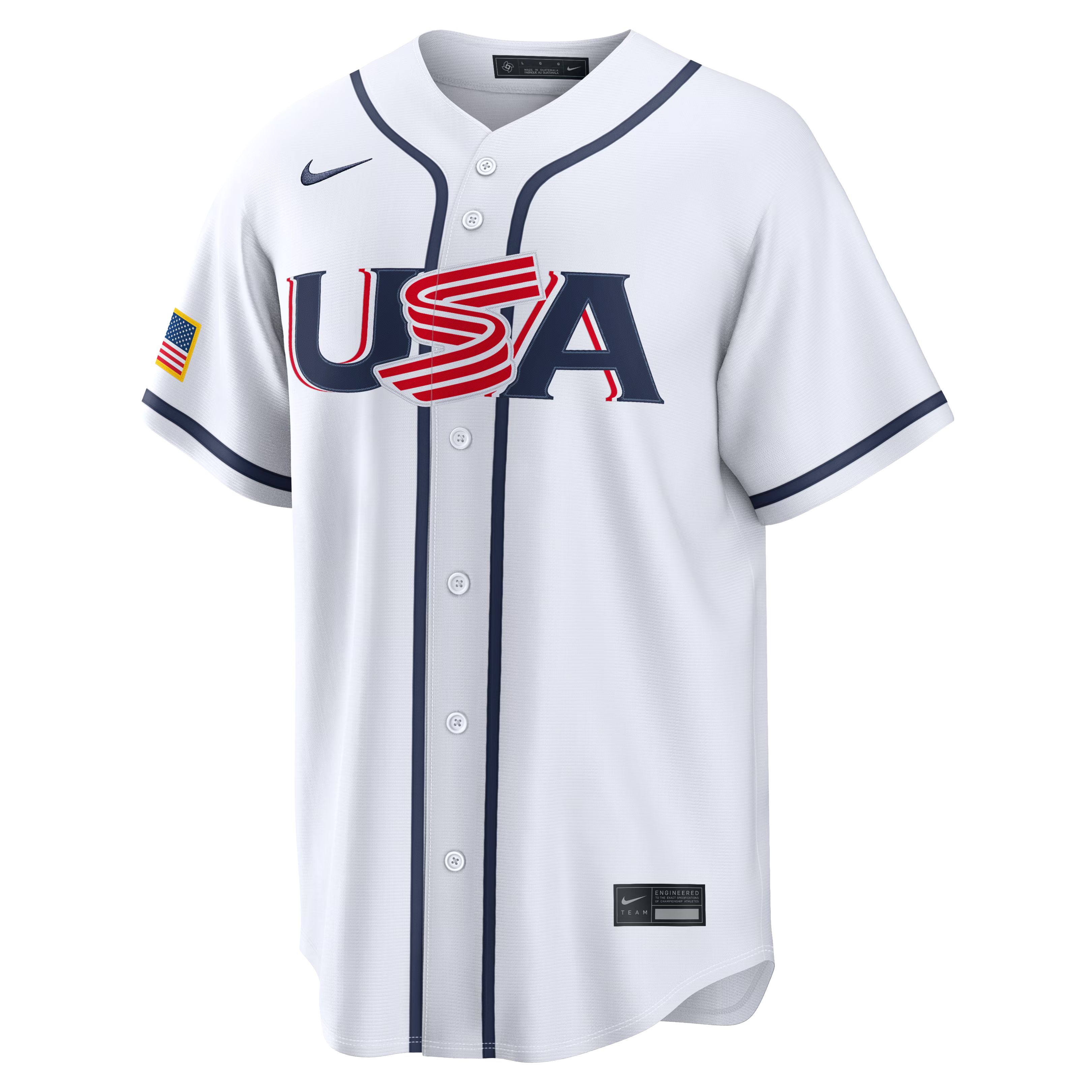 Nike USA Baseball 2026 World Baseball Classic Home Stadium Jersey – Cal Raleigh – White - Jersey Teams World