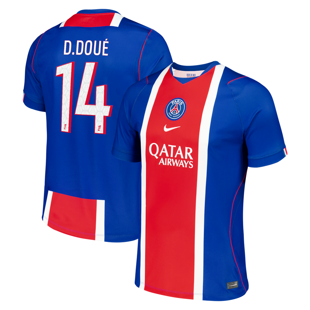 Official Désiré Doué Paris Saint-Germain Nike 2026/27 Home Stadium Replica Jersey - Blue - Jersey Teams World