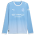 Official Manchester City Puma 2026/27 Home Replica Long Sleeve Custom Jersey - Light Blue - Jersey Teams World