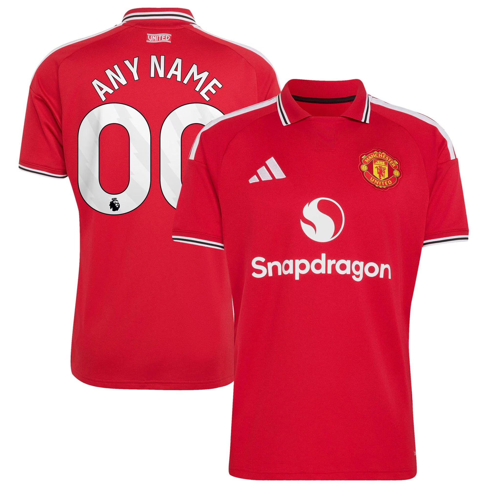 Official Manchester United adidas 2026/27 Home Replica Custom Jersey - Red - Jersey Teams World