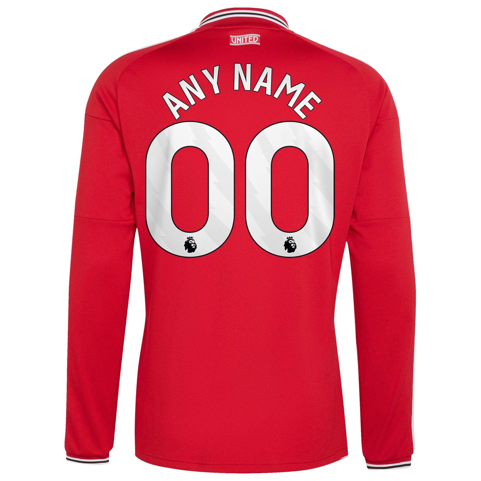 Official Manchester United adidas 2026/27 Home Replica Long Sleeve Custom Jersey - Red - Jersey Teams World