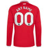 Official Manchester United adidas 2026/27 Home Replica Long Sleeve Custom Jersey - Red - Jersey Teams World