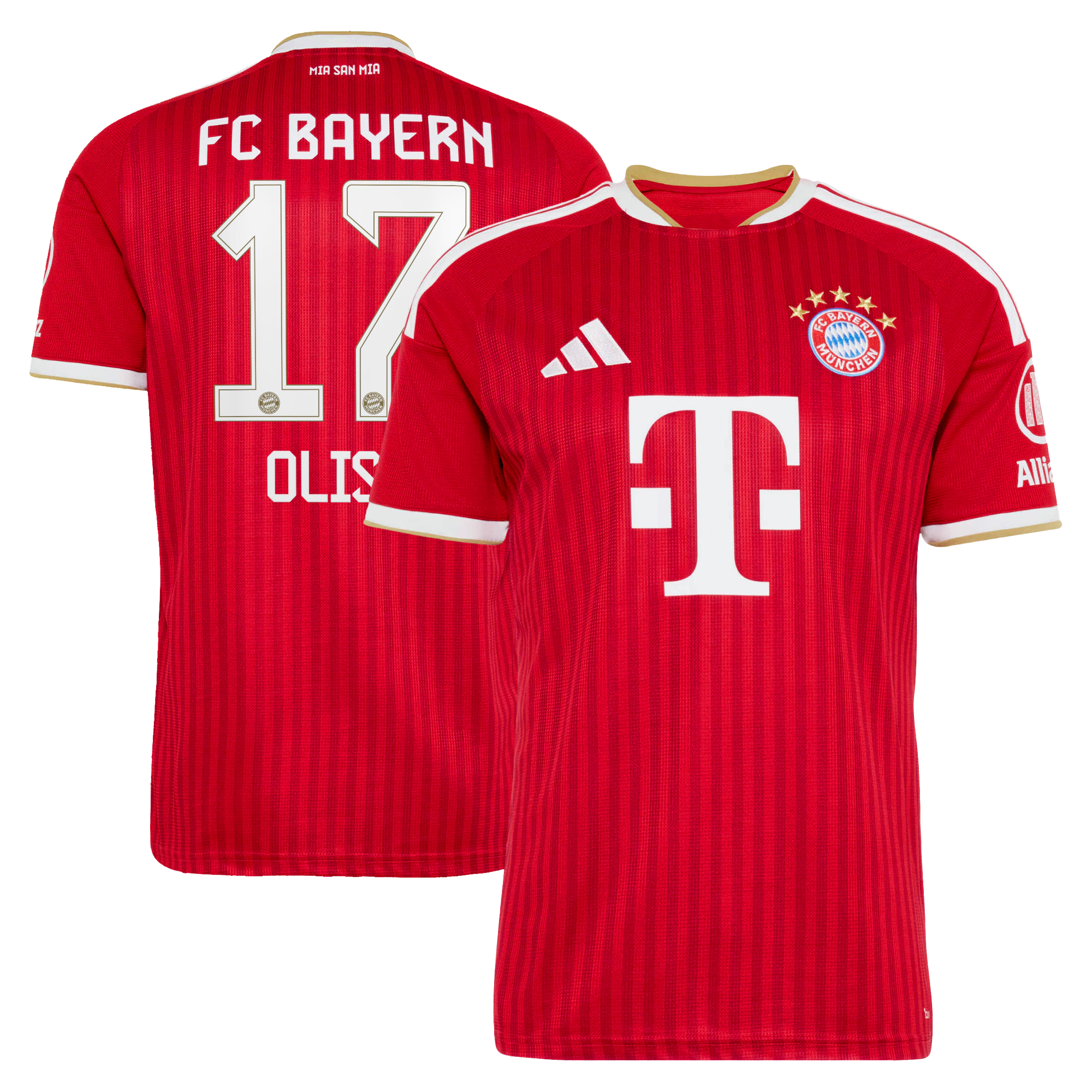 Official Michael Olise Bayern Munich adidas 2026/27 Home Replica Jersey - Red - Jersey Teams World