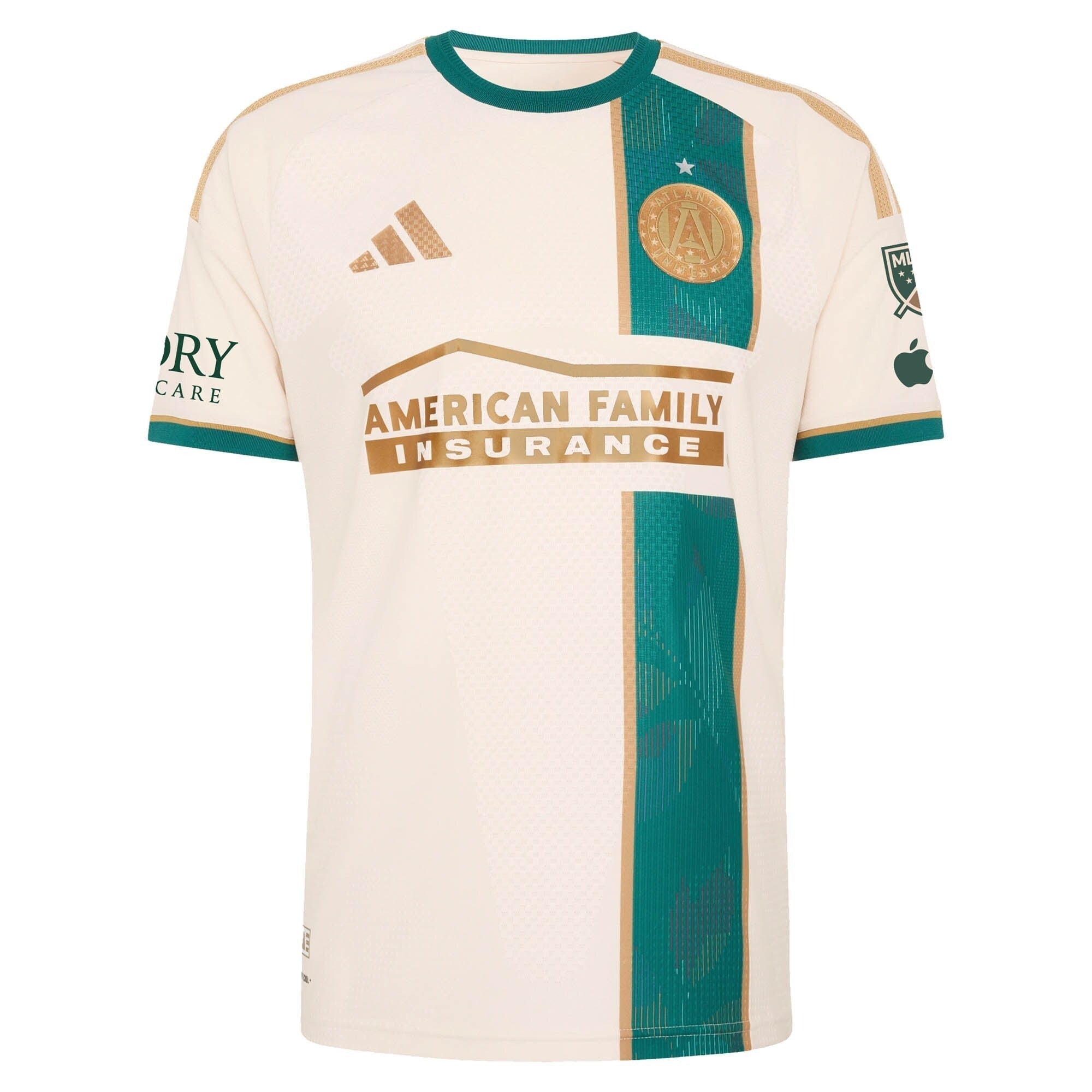 Official Miguel Almirón Atlanta United FC adidas 2026 Spirit of '96 Match Jersey – Secondary Tan - Jersey Teams World