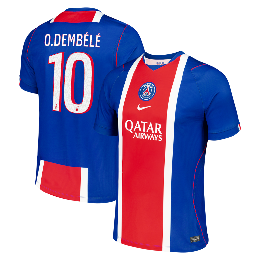 Official Ousmane Dembélé Paris Saint-Germain Nike 2026/27 Home Stadium Replica Jersey - Blue - Jersey Teams World