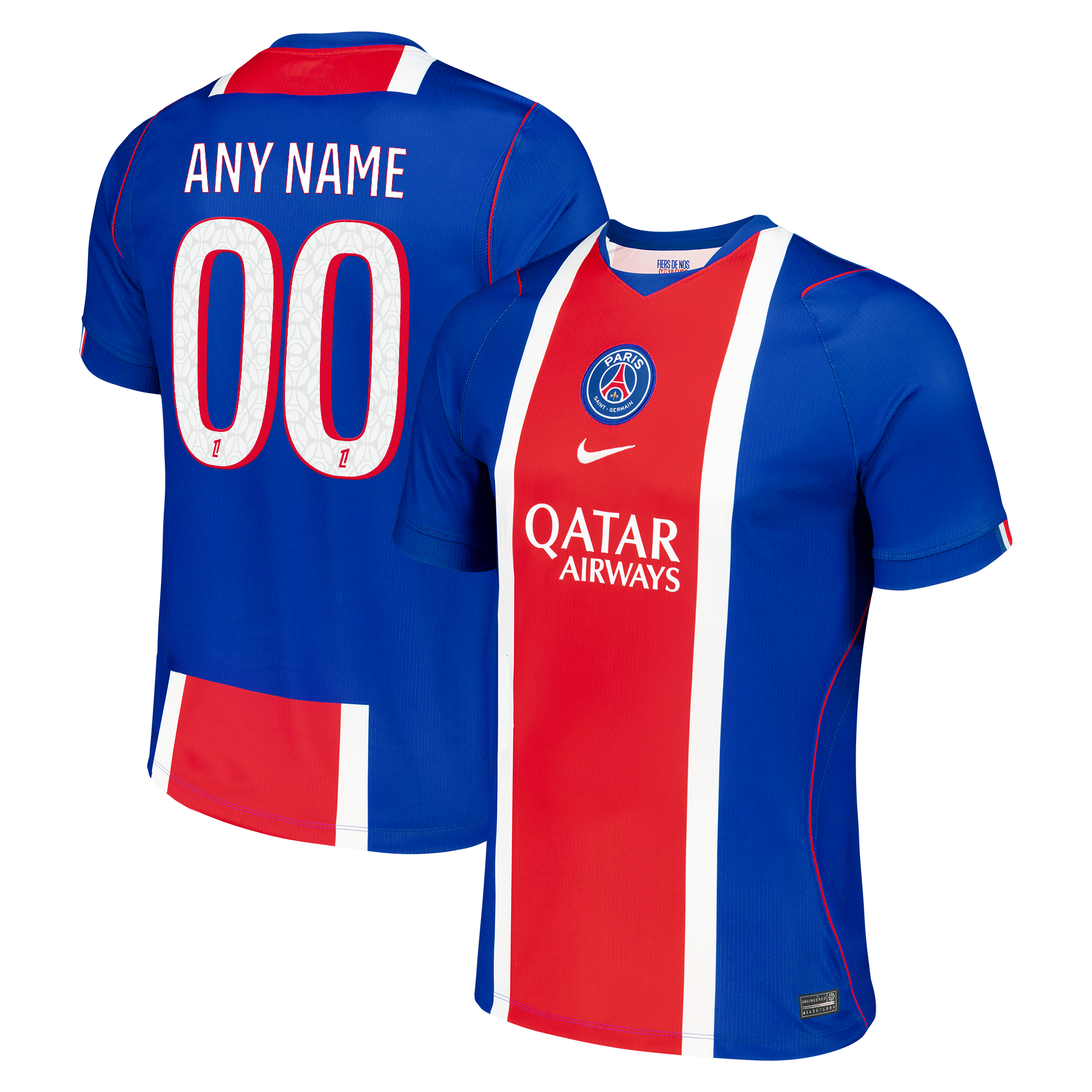Official Paris Saint-Germain Nike 2026/27 Home Stadium Replica Custom Jersey - Blue - Jersey Teams World