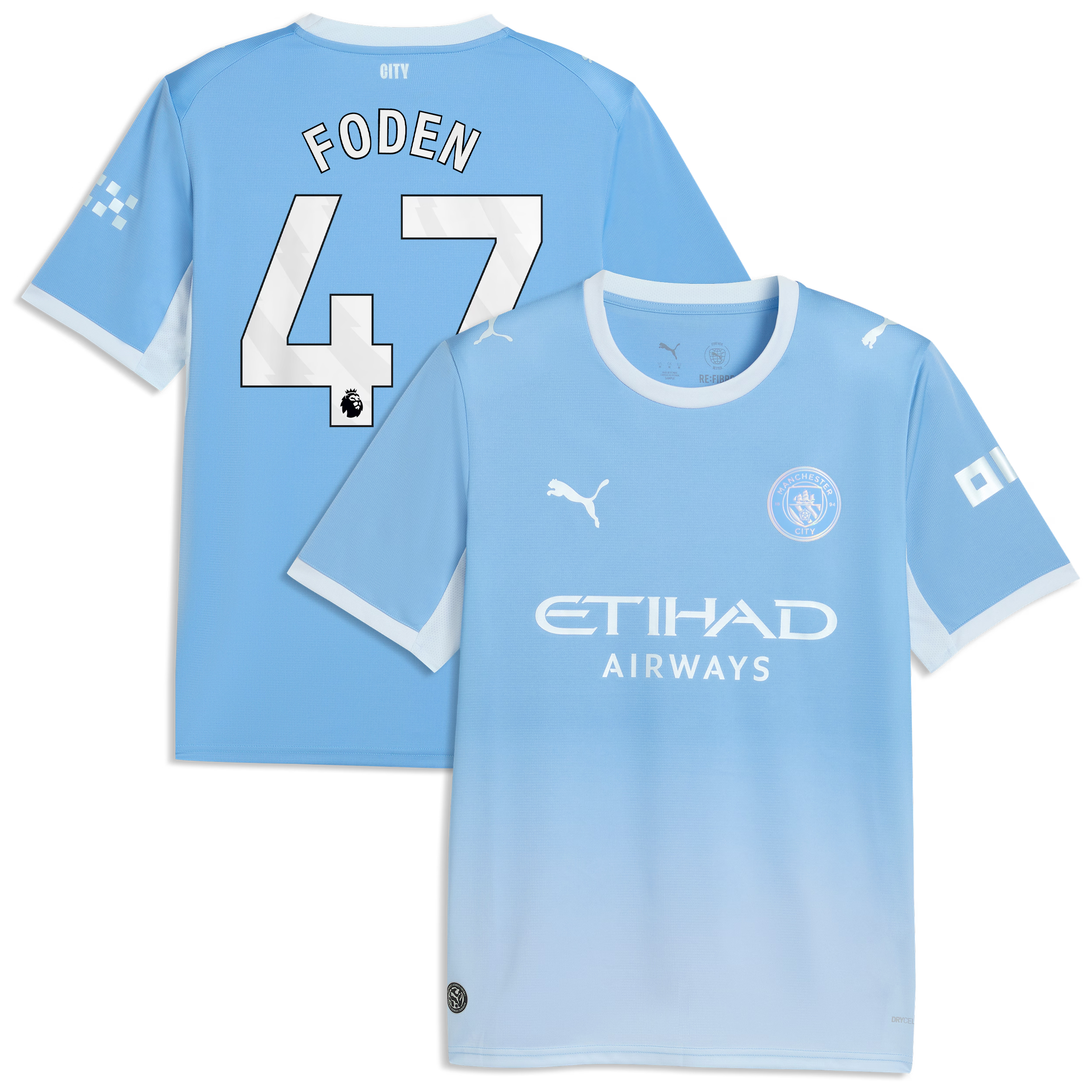 Official Phil Foden Manchester City Puma 2026/27 Home Replica Jersey - Light Blue - Jersey Teams World