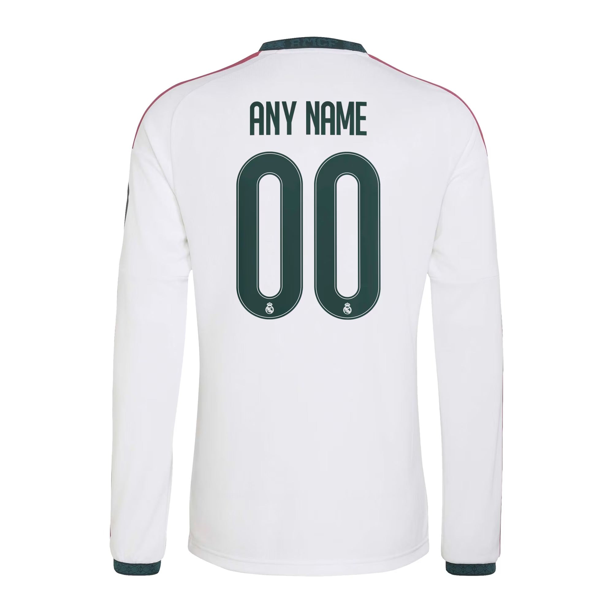 Official Real Madrid adidas 2026/27 Home Replica Custom Long Sleeve Jersey - White - Jersey Teams World
