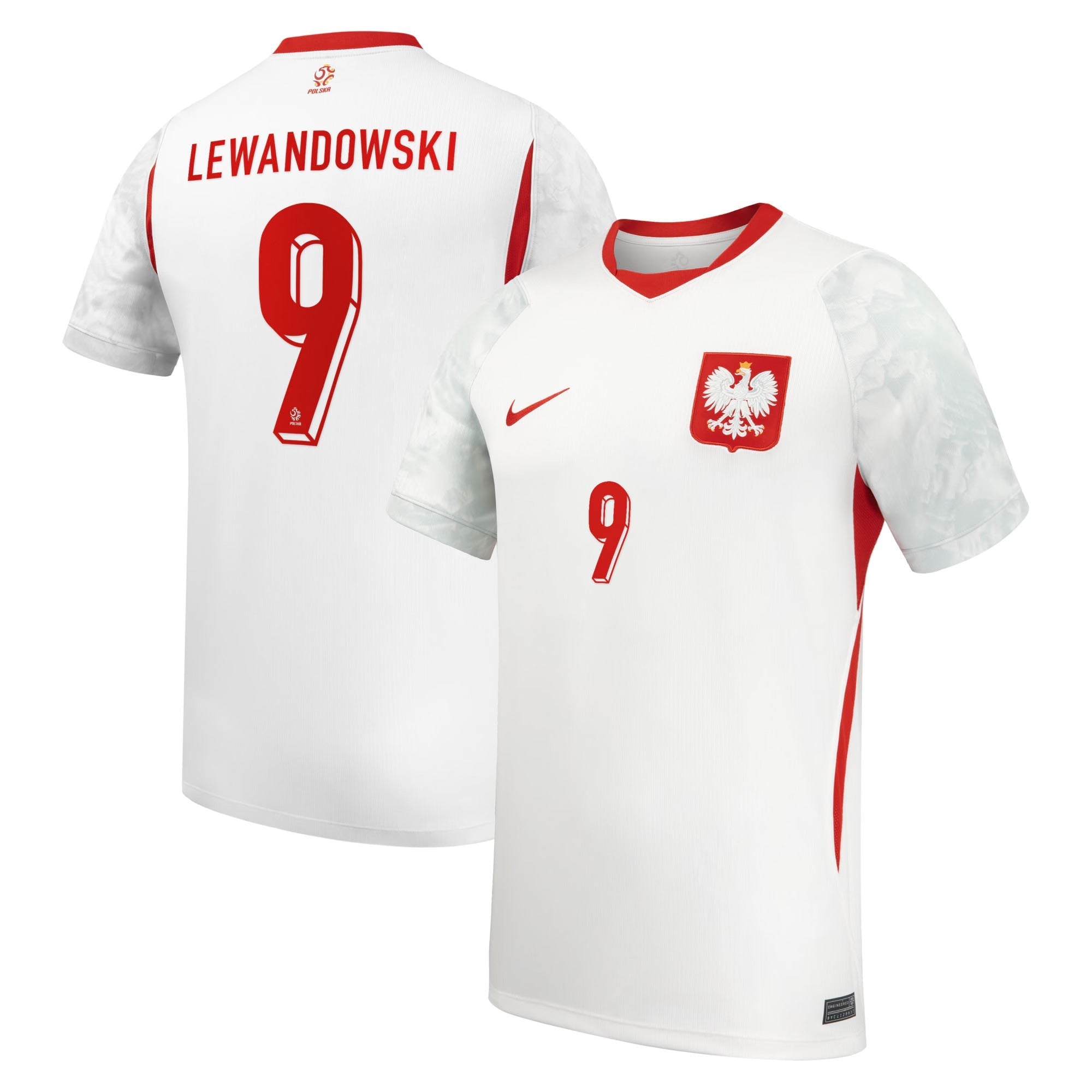 Official Robert Lewandowski Poland National Team Nike 2026 Home Stadium Replica Jersey - White - Jersey Teams World