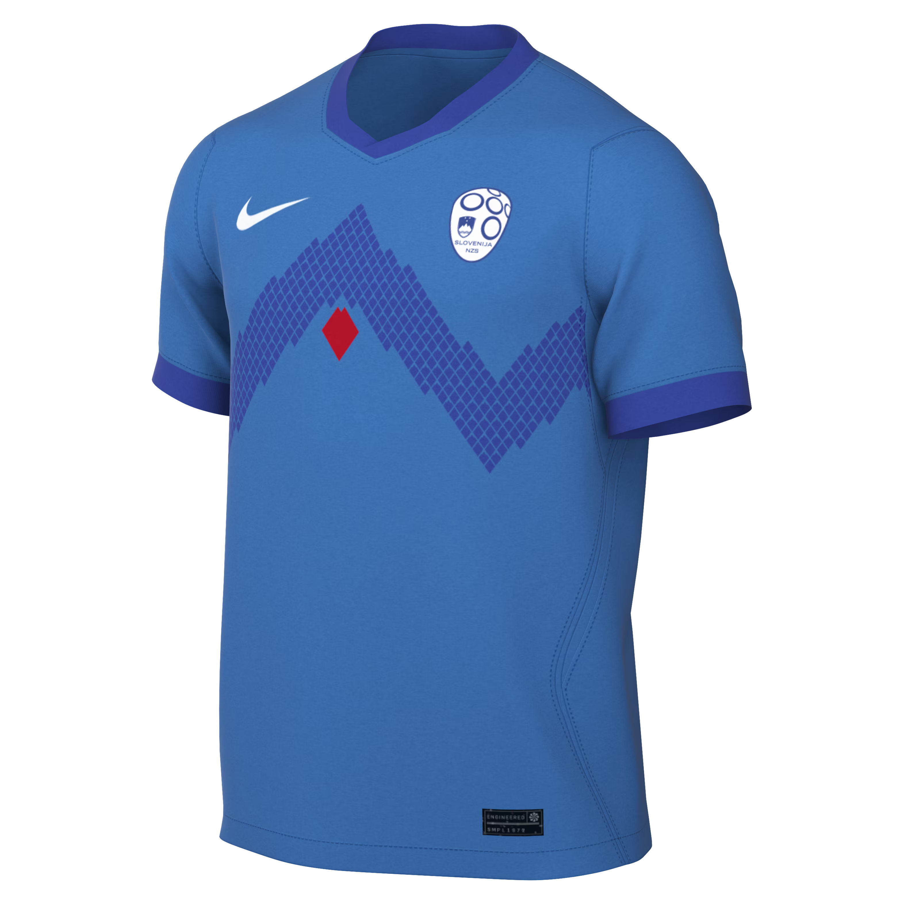 Official Slovenia National Team Nike 2026 Away Stadium Replica Jersey - Blue - Jersey Teams World