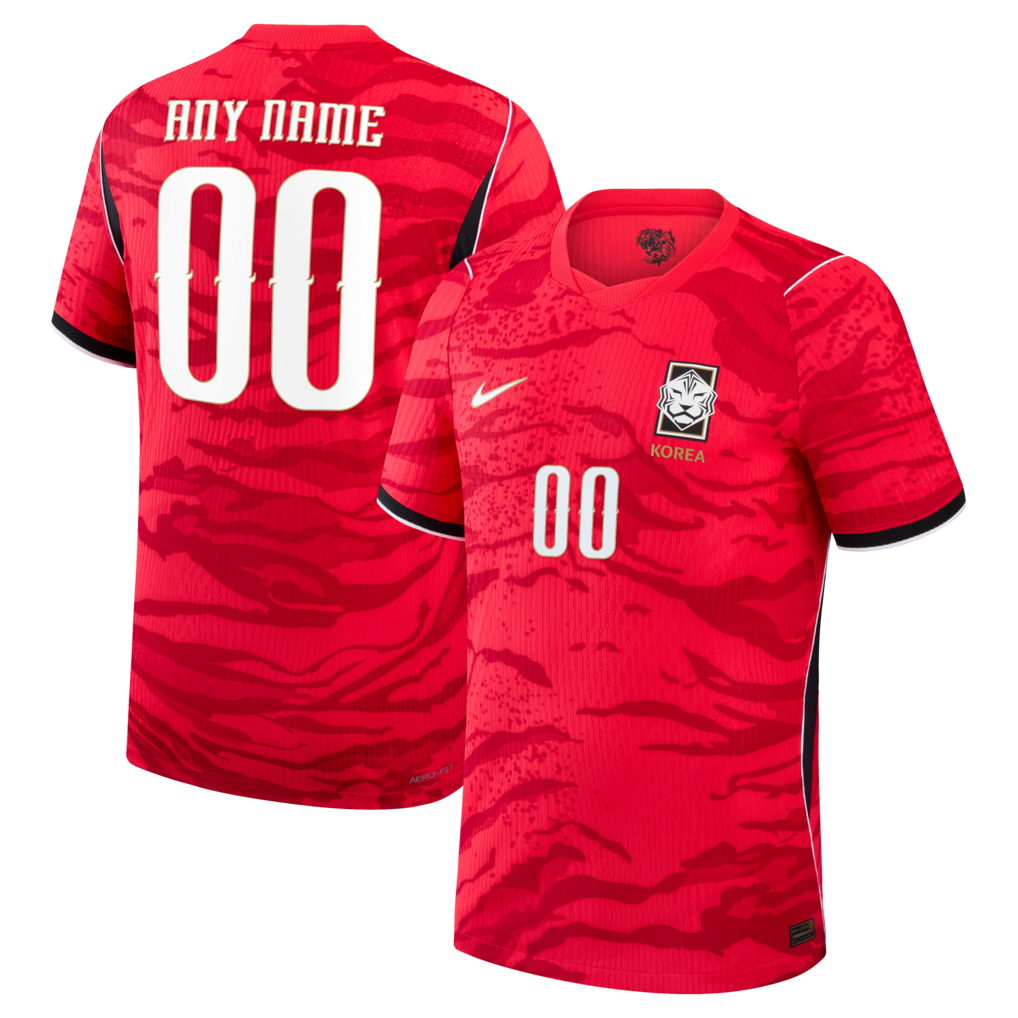 Official South Korea National Team Nike 2026 Home Match Custom Jersey - Red - Jersey Teams World