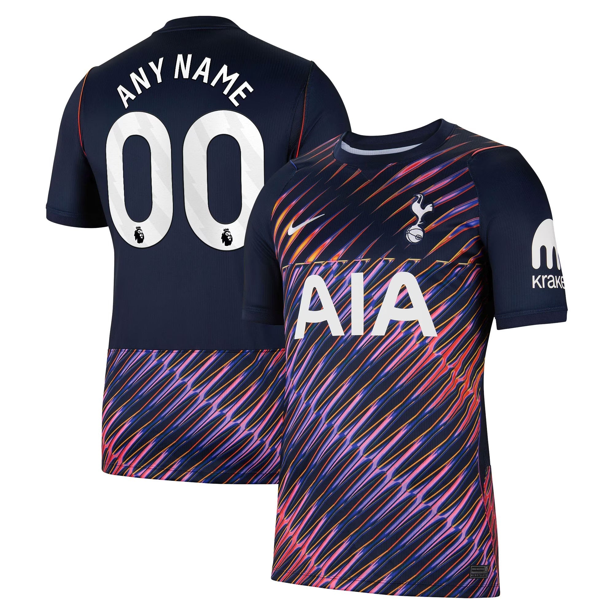 Official Tottenham Hotspur Nike 2026/27 Away Stadium Replica Custom Jersey - Navy Customizable Soccer Gear